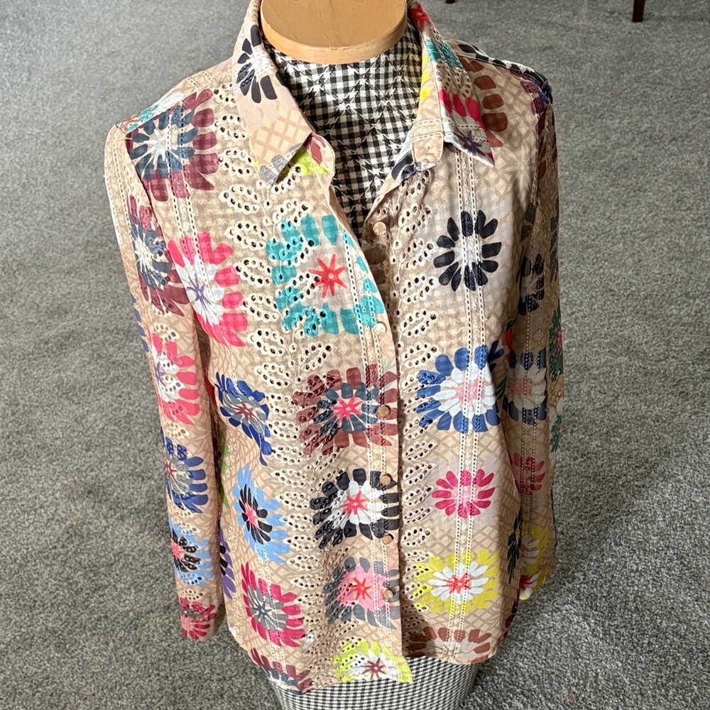 Colorful Flower Blouse